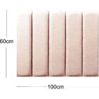 Cabeceira Cama Box Solteiro 5 Peças 100x60cm Courissimo Rosa