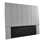 Cabeceira Cama Box Solteiro 7 Blocos Alce Couch Linho Bege Cr