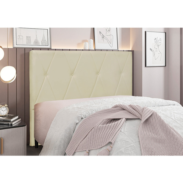 Cabeceira Cama Box Solteiro 90 Cm Aquilla Veludo S04 - D'rossi