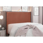 Cabeceira Cama Box Solteiro 90 Cm Arizona Veludo S04 - D'ross