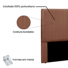 Cabeceira Cama Box Solteiro 90 Cm Arizona Veludo S04 - D'ross