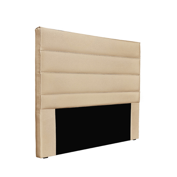 Cabeceira Cama Box Solteiro 90 Cm Arles Linho Dourado S04 - D