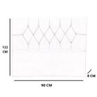 Cabeceira Cama Box Solteiro 90 Cm Aurora Suede Marrom