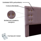 Cabeceira Cama Box Solteiro 90 Cm Gênova Veludo S04 - D'rossi