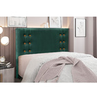 Cabeceira Cama Box Solteiro 90 Cm Gênova Veludo Verde S04 - D