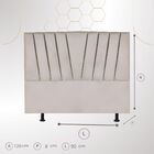 Cabeceira Cama Box Solteiro 90 Cm Lizza Em Linho Com Frame Be