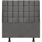 Cabeceira Cama Box Solteiro 90 Cm Mariana Linho Cinza