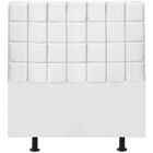 Cabeceira Cama Box Solteiro 90 Cm Mariana Suede Branco