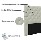 Cabeceira Cama Box Solteiro 90 Cm Tania Veludo S04 - D'rossi