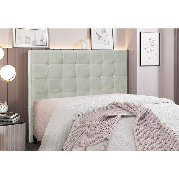 Cabeceira Cama Box Solteiro 90 Cm Verona Veludo S04 - D'rossi