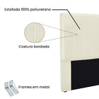 Cabeceira Cama Box Solteiro 90cm Anya Linho Rústico - Loja Sh