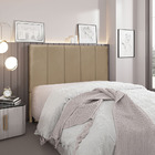 Cabeceira Cama Box Solteiro 90cm Anya Suede - Loja Sheep - Cr