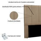 Cabeceira Cama Box Solteiro 90cm Anya Suede - Loja Sheep - Cr