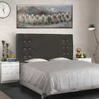 Cabeceira Cama Box Solteiro 90cm Cléo Suede - Loja Sheep - Ci