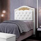 Cabeceira Cama Box Solteiro 90cm Corano Branco