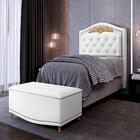 Cabeceira Cama Box Solteiro 90cm Corano Branco