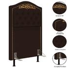 Cabeceira Cama Box Solteiro 90cm Corano Marrom Escuro