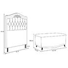 Cabeceira Cama Box Solteiro 90cm Corano Marrom Escuro