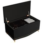 Cabeceira Cama Box Solteiro 90cm Corano Preto