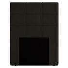 Cabeceira Cama Box Solteiro 90cm D10 Esmeralda Suede Marrom -