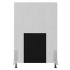 Cabeceira Cama Box Solteiro 90cm D10 Jade Corano Branco - Mpo