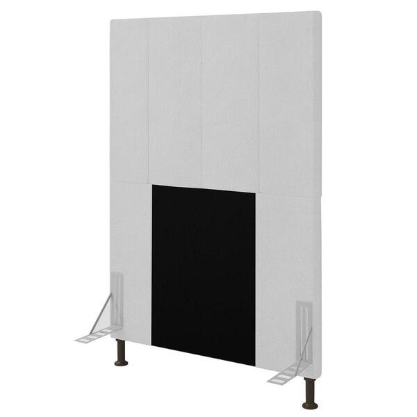 Cabeceira Cama Box Solteiro 90cm D10 Jade Corano Branco - Mpo