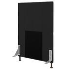 Cabeceira Cama Box Solteiro 90cm D10 Jade Corano Preto - Mpoz