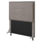 Cabeceira Cama Box Solteiro 90cm D10 Ônix Suede Bege - Mpozen