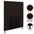 Cabeceira Cama Box Solteiro 90cm D10 Safira Corano Marrom - M