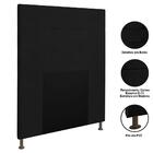 Cabeceira Cama Box Solteiro 90cm D10 Safira Corano Preto
