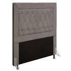 Cabeceira Cama Box Solteiro 90cm D10 Turmalina Suede Bege - M