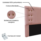 Cabeceira Cama Box Solteiro 90cm E Recamier Gênova Veludo S04
