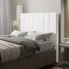 Cabeceira Cama Box Solteiro 90cm Malibu Corano Branco - Fdecor