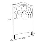 Cabeceira Cama Box Solteiro 90cm Marcheli Linho Grafite