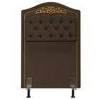 Cabeceira Cama Box Solteiro 90cm Marcheli Suede Chocolate