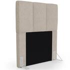 Cabeceira Cama Box Solteiro 90cm Pérola W01 Linho Bege - Mpoz