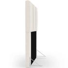 Cabeceira Cama Box Solteiro 90cm Pérola W01 Linho Cru - Mpoze