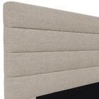 Cabeceira Cama Box Solteiro 90cm Rubi W01 Linho Bege - Mpozen