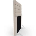 Cabeceira Cama Box Solteiro 90cm Rubi W01 Linho Bege - Mpozen