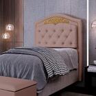 Cabeceira Cama Box Solteiro 90cm Suede Rosê
