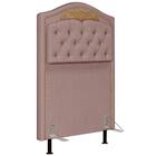 Cabeceira Cama Box Solteiro 90cm Suede Rosê
