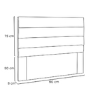 Cabeceira Cama Box Solteiro 90cm Vera Corino - Loja Sheep - C