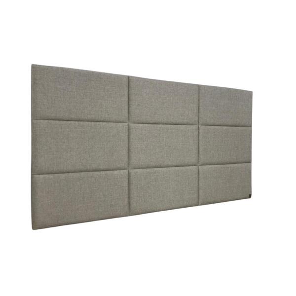 Cabeceira Cama Box Solteiro 9 Blocos Alce Couch Linho Bege Cl