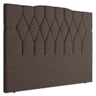 Cabeceira Cama Box Solteiro Andressa 90cm Linho Marrom - Desk