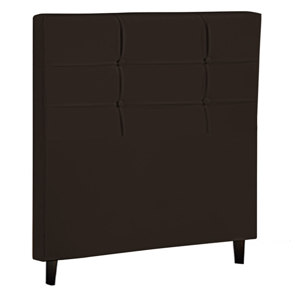 Cabeceira Cama Box Solteiro Bari 90cm Corano Marrom - Desk De
