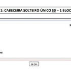 Cabeceira Cama Box Solteiro Bloco Único Alce Couch Linho Cinz