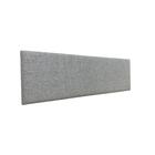 Cabeceira Cama Box Solteiro Bloco Único Alce Couch Linho Cinz