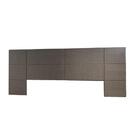 Cabeceira Cama Box Solteiro Com Laterais Alce Couch Linho Mar