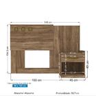 Cabeceira Cama Box Solteiro Com Nicho 1 Gaveta Plus Atacama -