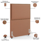 Cabeceira Cama Box Solteiro Com Tachas 100 Cm Vicenza L02 Lin